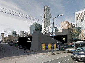 Artist rendering of the new Arc'teryx store on Burrard Street in Vancouver.