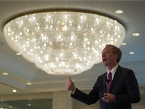 Microsoft president Brad Smith spoke at the Vancouver Board of Trade on Wednesday.