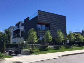 A house at Alma and Point Grey Road has drew some criticism from architecture buffs and neighbours during construction last year.