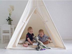 Kids play tent teepee by Vancouver's Domestic Objects Photo: Julia Whale for The Home Front: Celebrating simplicity in kids home design by Rebecca Keillor [PNG Merlin Archive]
PNG