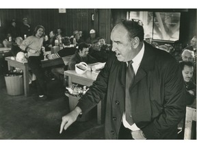 Feb. 8, 1985. Former IWA president Jack Munro working the room.