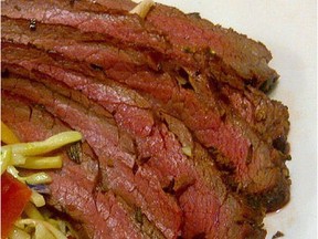 Flank steak is pictured in an undated photo.