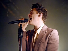 Harry Styles performs for SiriusXM from The Roxy Theatre on May 17, 2017 in West Hollywood, California.