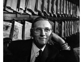 Journalist Bruce Hutchison in a portrait by Yousuf Karsh.