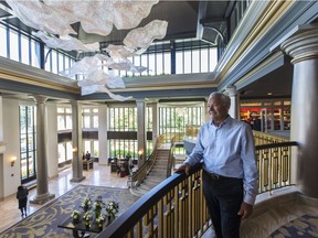Nat Bosa with the new lobby of the Fairmont Empress hotel  in Victoria, B.C. June  28, 2017.