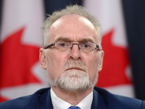 Auditor General Michael Ferguson speaks during a news conference at the National Press Theatre in Ottawa on May 16. In a recent report, the federal auditor general said that in two cases information needed for his work was denied.