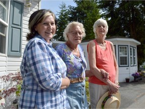 From left, Roz Bailey, Annabelle Bentley and Dianna Weys of Fleetwood's Green Tree Estates.