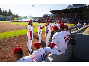 The Vancouver Canadians home opener vs the Everett AquaSox.