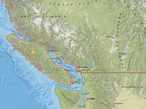 A 4.3 magnitude earthquake struck Vancouver Island on Monday morning.