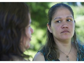 Theresa Hood, left, was pregnant with daughter Honey Hood, right, when her boyfriend Phillip Tallio was arrested for a 1983 murder in Bella Coola.