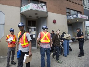 Residents of the Balmoral Hotel in Vancouver's Downtown Eastside were met with eviction notices Friday, June 2, 2017 in order for the owner to repair the dilapidated hotel. The residents must leave the building by June 12.