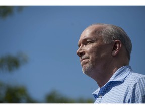 B.C. NDP Leader John Horgan, speaking Wednesday at the Trout Lake community centre in Vancouver, recalled a Site C letter that slammed Christy Clark and re-sent a tamer version. It was called an administrative error.