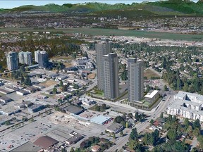 A rendering of the proposed Whalley development.