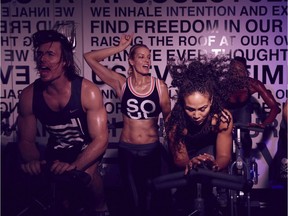 SoulCycle studios are ground zero for signature sweat sessions that mix stationary bikes with heart-pumping tunes and positive affirmations.