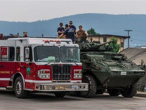 Some Canadian soldiers gave members of the Williams Lake Fire Department a tour of a LAV6, a light armoured vehicle that is the backbone of the Canadian Army's vehicle fleet. Members of the Canadian Army have been helping out in Williams Lake as the city was evacuated due to wildfires.