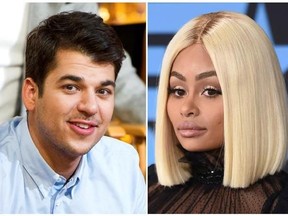 In this combination photo, TV personality Rob Kardashian, left, appears in New York on Nov. 23, 2011 and his former fiancee Blac Chyna appears at the BET Awards in Los Angeles on June 25, 2017. Kardashian was trending last week after attacking his former fiancÃ©e on Instagram in a flurry of posts so explicit his account was shut down. (Photos by Charles Sykes, left, and Richard Shotwell/Invision/AP, File)