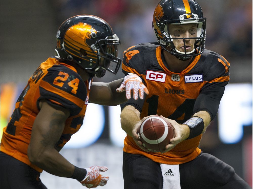 B.C. Lions open as short favourites over Winnipeg Blue Bombers in