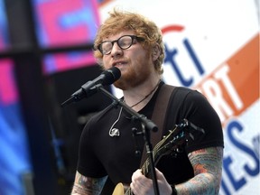 Ed Sheeran performs at NBC's 'Today' Show Summer Concert .