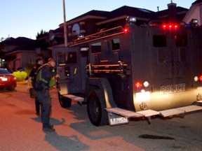 Abbotsford Police Department Drug Enforcement Unit executed a Controlled Drug and Substances Act warrant Wednesday night on a residence in the 32000 block of Golden Avenue.