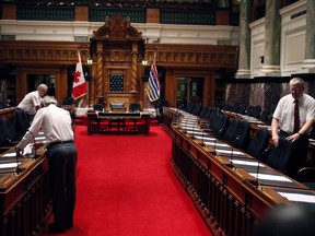 The single most expensive item related to this week's shuffling of MLAs among office in the legislature is the new custom-built desk in the assembly for the two MLAs added in the last election.