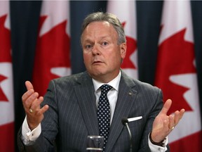 Stephen Poloz, Governor of the Bank of Canada holds a news conference concerning the rise of the bank's interest rates, in Ottawa, Tuesday July 12, 2017.