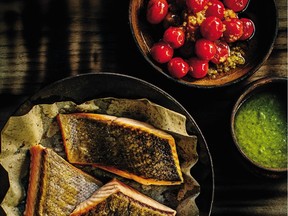 Chef Andrew Richardson's original salmon recipe includes fennel-onion confit and pistou as well as oil-poached tomatoes. You'll find it in his new cookbook, CinCin, which has been shortlisted for the 2017 Taste Canada Awards.