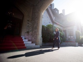 FILE PHOTO British Columbia Premier Christy Clark arrives at Government House to meet with Lt-Gov. Judith Guichon after her Liberal minority government was defeated on a confidence vote in Victoria, B.C., on Thursday, June 29, 2017.