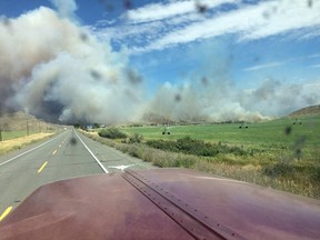 Forest fire near Ashcroft, B.C.