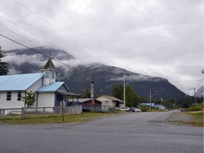 A view on July 12, 2017 of the general area of Bella Coola where the body of a young girl was found in a house in 1983.