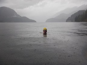 Jessi Harewicz trains in Indian Arm in preparation for an attempt at swimming across the English Channel.