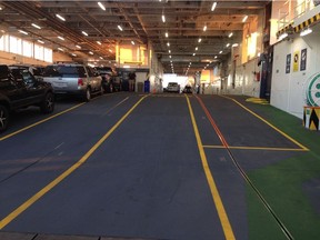 This B.C. Ferries ship, the Salish Eagle, was said to be full on a busy weekend for Gulf Island travellers, who were forced to take much longer routes home.