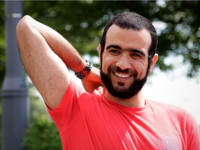 Former Guantanamo Bay prisoner Omar Khadr, 30, is seen in Mississauga, Ont., on July 6. The federal government has paid Khadr $10.5 million and apologized to him for violating his rights during his long ordeal after capture by American forces at Afghanistan in July 2002.