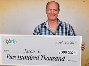 A British Columbia lottery winner says he will donate some of his cash to the province's wildfire battle. Jason Labby of Kamloops won $500,000 playing the Extra on the July 7 Lotto Max draw.