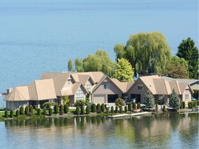 FILE PHOTO Houses in the Green Bay area of West Kelowna are surrounded by water on Tuesday May 23, 2017.