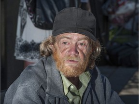 Dougie Nickerson on the Surrey strip on 135A Street in Surrey, BC Friday, June 23, 2017. Nickerson has saved more than 100 people overdosing on drugs on strip. Now he is dying of cancer.