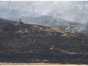 Tsilhqot'n Nation land near Williams Lake, BC Thursday, July 13, 2017. Hundreds of residents of the nation have chosen not to evacuate their homes and are fighting the raging wildfires that have spread across their territory with help from ministry firefighters.