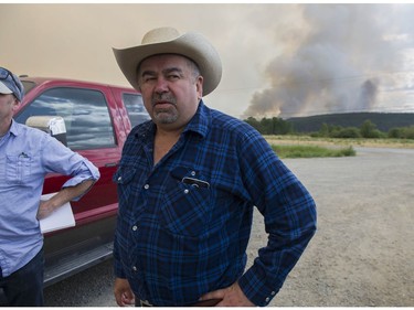 Chief Joe Alphonse of the Tsilhqot'n Nation near Williams Lake, BC Thursday, July 13, 2017. Hundreds of residents of the nation have chosen not to evacuate their homes and are fighting the raging wildfires that have spread across their territory with help from ministry firefighters.