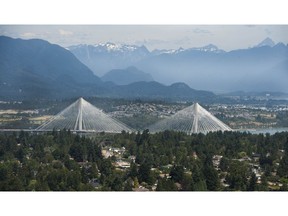 Tolls were removed from the Port Mann (pictured) and Golden Ears bridges on Sept. 1.