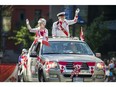 Captain and Mrs. Canada, as well as thousands of people, attended the Canada150 parade in Vancouver, B.C., July 2, 2017.