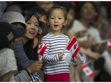 Thousands of people attended the Canada150 parade in Vancouver, B.C., July 2, 2017.