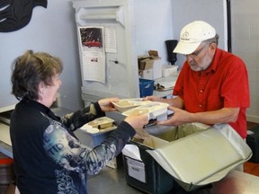 Volunteers at the Mava Foods kitchen prepare meals for Meals on Wheels deliveries across Vancouver and Richmond.