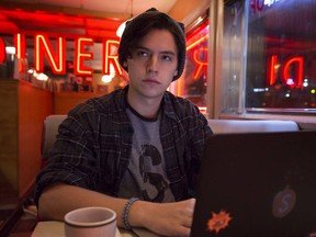 Riverdale star Cole Sprouse was confronted by a street performer in downtown Vancouver this week, after the performer apparently refused to stop playing while the crew filmed nearby. Sprouse is seen in this handout photo starring as Jughead on the CW/Netflix teen drama Riverdale.