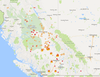 Province of B.C. wildfire map.