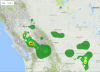 BlueSky Canada displays the smoke forecast from the B.C. wildfire at http://firesmoke.ca/.
