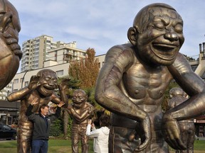 Chinese artist Yue Minjin's beloved A-maze-ing Laughter sculpture in the city's West End was only made permanent due to a private donor, while the City of Vancouver provides virtually no funding to the Biennale organization that brought it here.