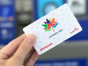 TransLink's special compass card for Canada 150