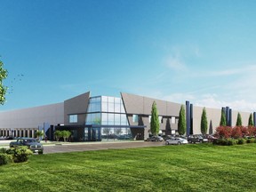Rendering of the first 500,000 sq. ft. building in the Richmond Industrial Centre that is expected to begin construction in October.