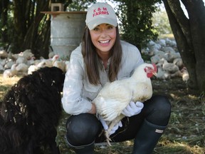 Bradner poultry farmer Jillian Azanza is opposed to a city of Abbotsford proposal to exclude farmland from the Agricultural Land Reserve to provide space for industrial growth.