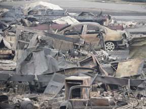 The area of Boston Flats, B.C. is pictured Tuesday, July 11, 2017 after a wildfire ripped through the area earlier in the week.