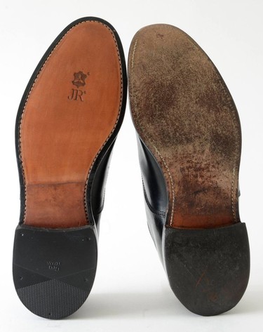 Photo of one of two pairs restored shoes and the as-year-unrestored partner showing the restoration jobs entered into the Shoe Service Institute of America's 2017 Silver Cup Contest by Patrick Nijdam. Handout ORG XMIT: utI2VsTdWFEbTckiOIE7 [PNG Merlin Archive]

FBMD01000ad60d0000747d000088ef000057f4000027f800007c2f01004efc0100ee220200a63002004d3f0200fbd50300
Handout, PNG